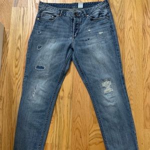 H&M Boyfriend Low Waist Distressed Jeans